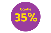 Ganhe 35% de desconto