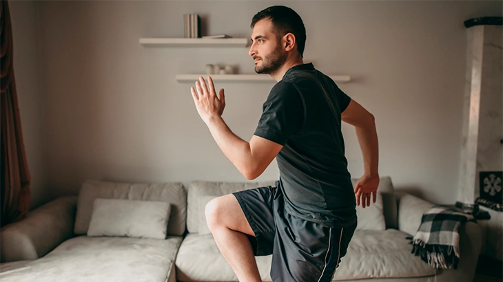 Homem fazendo exercício